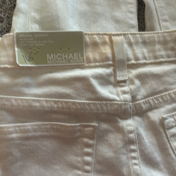 NWT Michael Kors white skinny jeans - Picture 9 of 10